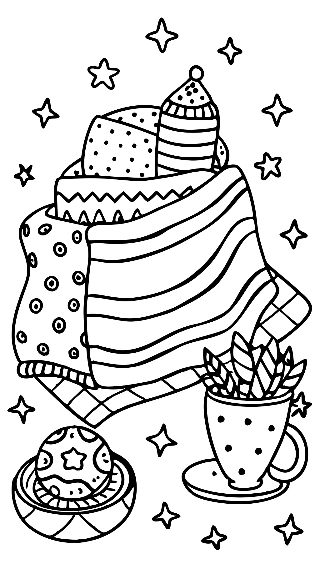 blanket coloring page